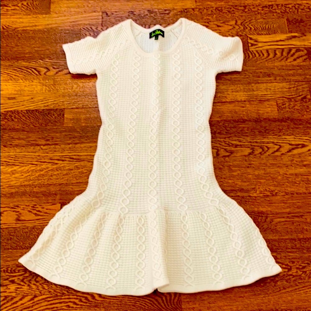 Beautiful  Sam Edelman dress. Classy cream colored cable knit style.